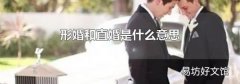 形婚和直婚是什么意思