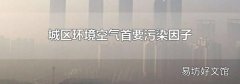 城區環境空氣首要污染因子