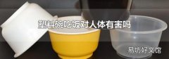 塑料碗吃饭对人体有害吗