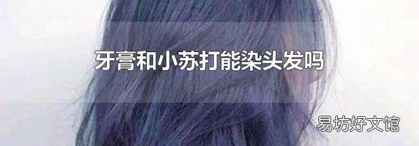 牙膏和小苏打能染头发吗