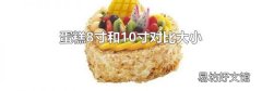 蛋糕8寸和10寸对比大小