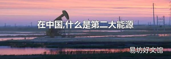在中国,什么是第二大能源