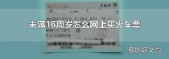未满16周岁怎么网上买火车票