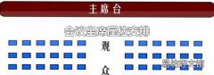 会议坐席座位安排