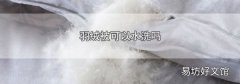 羽绒被可以水洗吗
