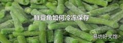 鲜豆角如何冷冻保存