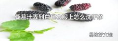 桑葚汁弄到白色衣服上怎么洗干净