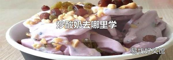 炒酸奶去哪里学