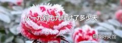 从一九到七九经过了多少天