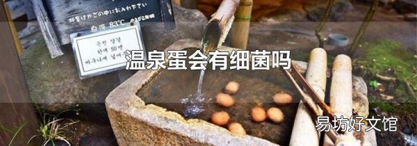温泉蛋会有细菌吗