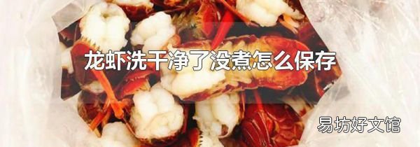 龙虾洗干净了没煮怎么保存