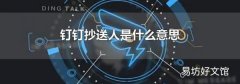 钉钉抄送人是什么意思