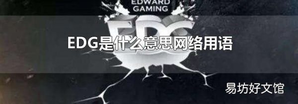EDG是什么意思網絡用語