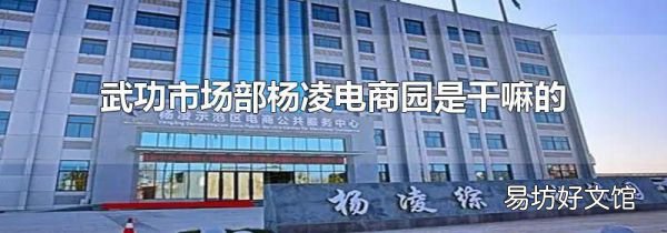武功市场部杨凌电商园是干嘛的