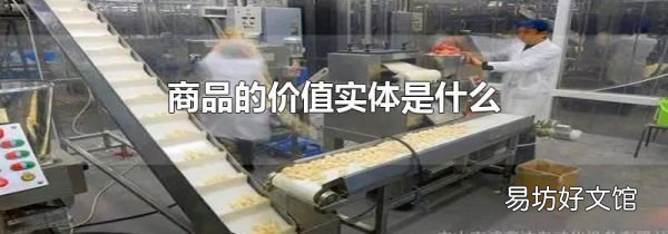 商品的价值实体是什么