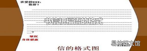 书信祝福语的格式