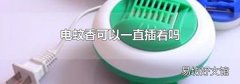 电蚊香可以一直插着吗
