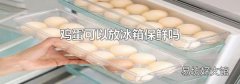 鸡蛋可以放冰箱保鲜吗