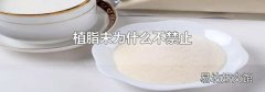植脂末为什么不禁止