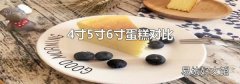 4寸5寸6寸蛋糕对比