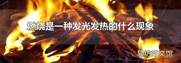 燃烧是一种发光发热的什么现象