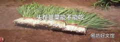 头茬韭菜能不能吃