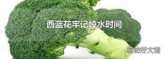 西蓝花牢记焯水时间