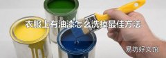 衣服上有油漆怎么洗掉最佳方法