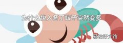 为什么快入冬了蚊子突然变多
