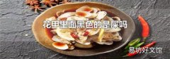 花甲里面黑色的是屎吗