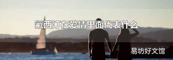 氟西汀在爱情里面代表什么