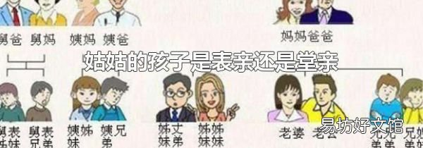 姑姑的孩子是表親還是堂親