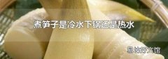 煮笋子是冷水下锅还是热水
