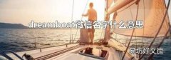 dreamboat微信名字什么意思
