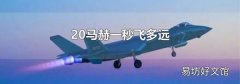 20马赫一秒飞多远
