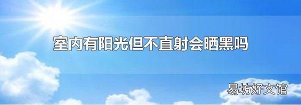 室内有阳光但不直射会晒黑吗