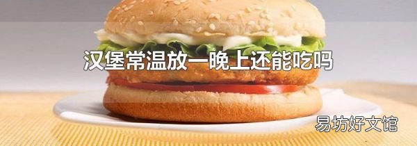 汉堡常温放一晚上还能吃吗