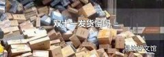 双十一发货慢吗