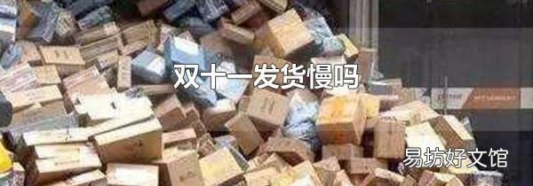 双十一发货慢吗