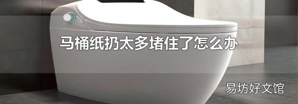 马桶纸扔太多堵住了怎么办