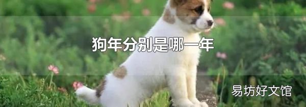 狗年是哪一年