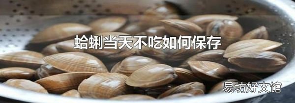 蛤蜊当天不吃如何保存
