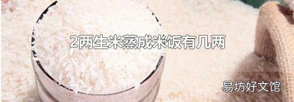 2两生米蒸成米饭有几两