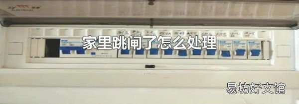 家里跳閘了怎么處理