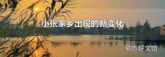 小张家乡出现的新变化