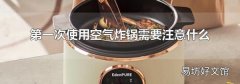 第一次使用空气炸锅需要注意什么