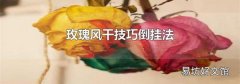玫瑰风干技巧倒挂法
