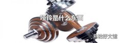 哑铃是什么东西