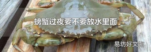 螃蟹过夜要不要放水里面