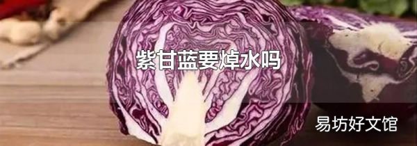 紫甘藍要焯水嗎